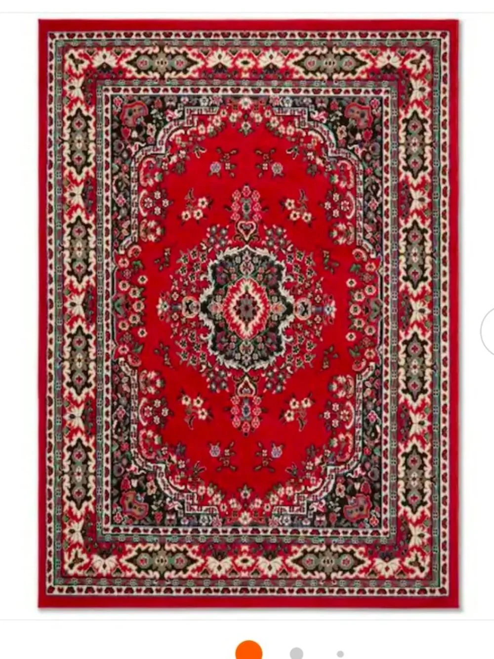 NIB Home Dynamix Premium Sakarya 8x10 Traditional Medallion Area Rug Red/Black